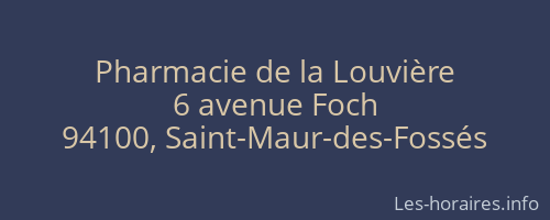 Pharmacie de la Louvière