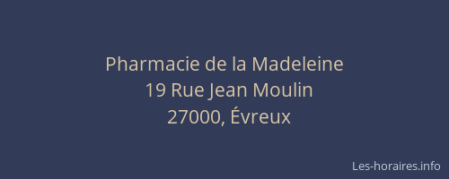 Pharmacie de la Madeleine