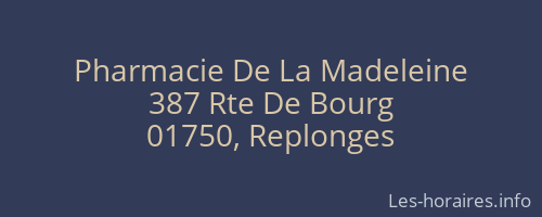 Pharmacie De La Madeleine