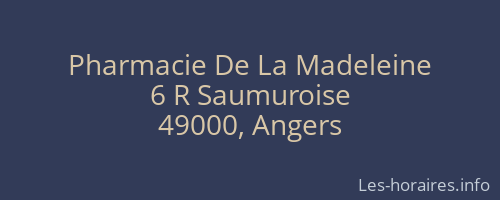 Pharmacie De La Madeleine