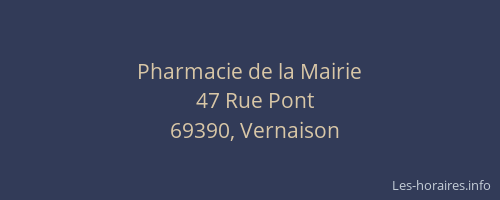Pharmacie de la Mairie
