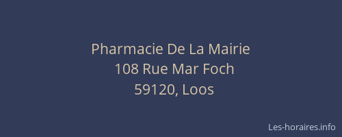 Pharmacie De La Mairie