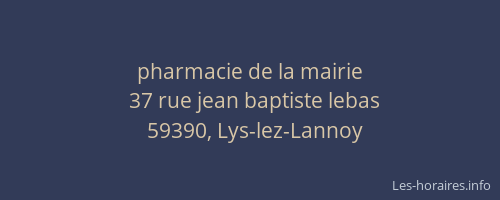 pharmacie de la mairie