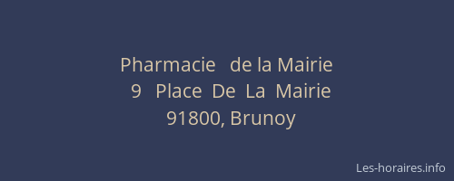 Pharmacie   de la Mairie