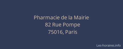 Pharmacie de la Mairie