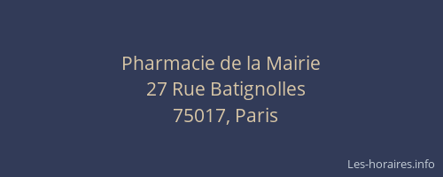 Pharmacie de la Mairie