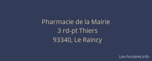 Pharmacie de la Mairie
