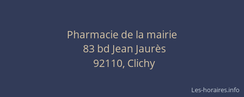 Pharmacie de la mairie