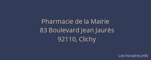 Pharmacie de la Mairie