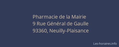 Pharmacie de la Mairie