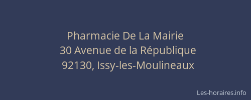 Pharmacie De La Mairie