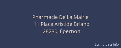 Pharmacie De La Mairie