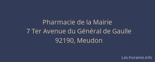 Pharmacie de la Mairie