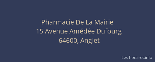 Pharmacie De La Mairie