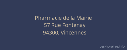 Pharmacie de la Mairie