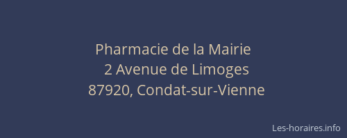 Pharmacie de la Mairie
