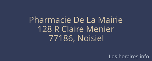 Pharmacie De La Mairie