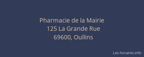 Pharmacie de la Mairie