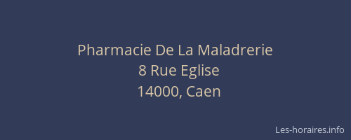 Pharmacie De La Maladrerie