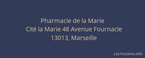 Pharmacie de la Marie