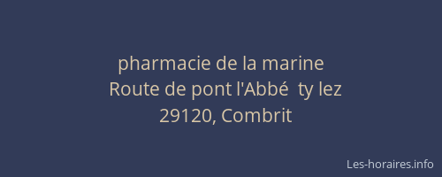 pharmacie de la marine