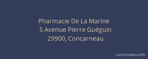 Pharmacie De La Marine