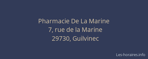 Pharmacie De La Marine