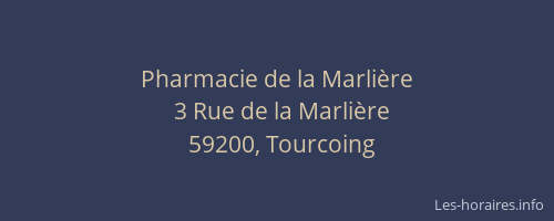 Pharmacie de la Marlière