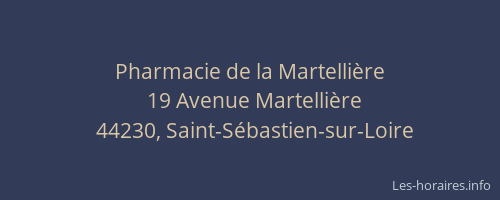 Pharmacie de la Martellière