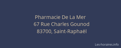 Pharmacie De La Mer