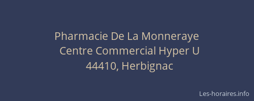 Pharmacie De La Monneraye