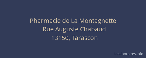 Pharmacie de La Montagnette