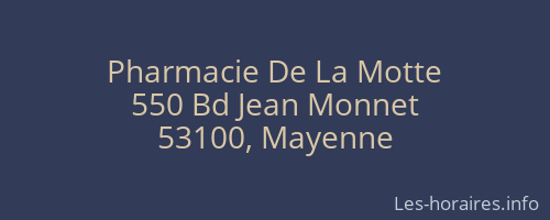 Pharmacie De La Motte