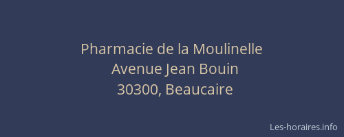 Pharmacie de la Moulinelle