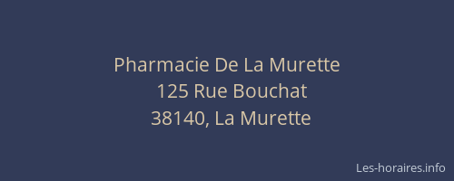 Pharmacie De La Murette