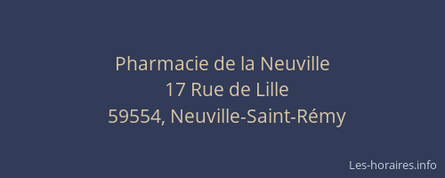 Pharmacie de la Neuville