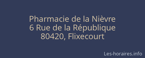 Pharmacie de la Nièvre