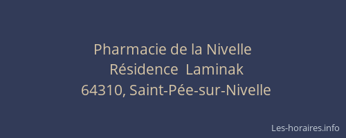 Pharmacie de la Nivelle