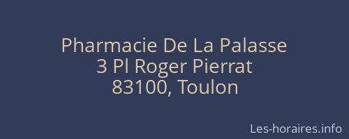 Pharmacie De La Palasse