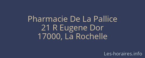 Pharmacie De La Pallice