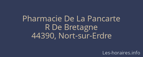 Pharmacie De La Pancarte