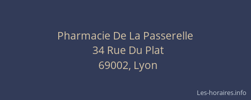 Pharmacie De La Passerelle