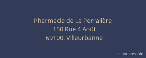 Pharmacie de La Perralière