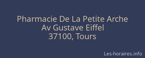 Pharmacie De La Petite Arche