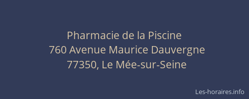 Pharmacie de la Piscine