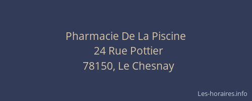 Pharmacie De La Piscine