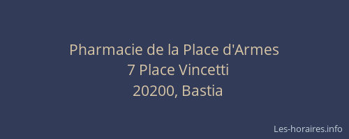 Pharmacie de la Place d'Armes