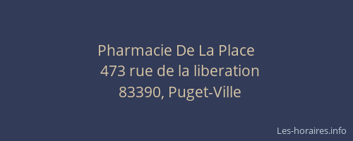 Pharmacie De La Place