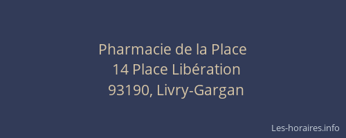 Pharmacie de la Place