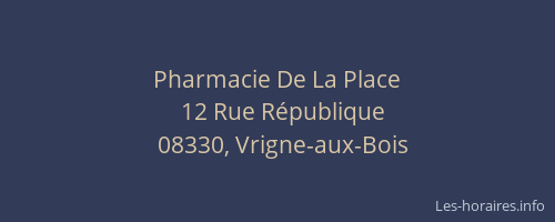 Pharmacie De La Place